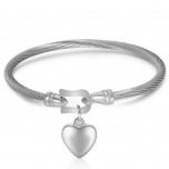 Bratara bangle Sweet Love Silver